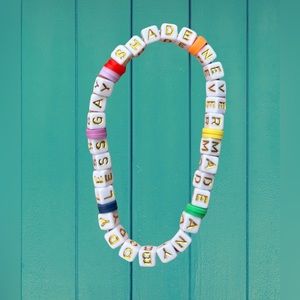 Handmade Taylor Swift Swiftie friendship bracelet, You need to calm down